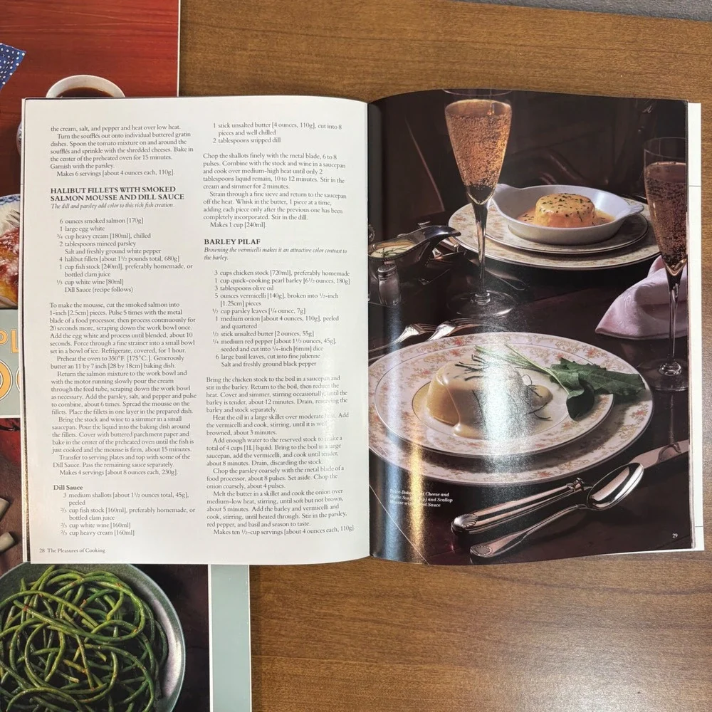 The Pleasures of Cooking Magazine Lot of 8 Cuisinart Publication 1979-1987 Mixed